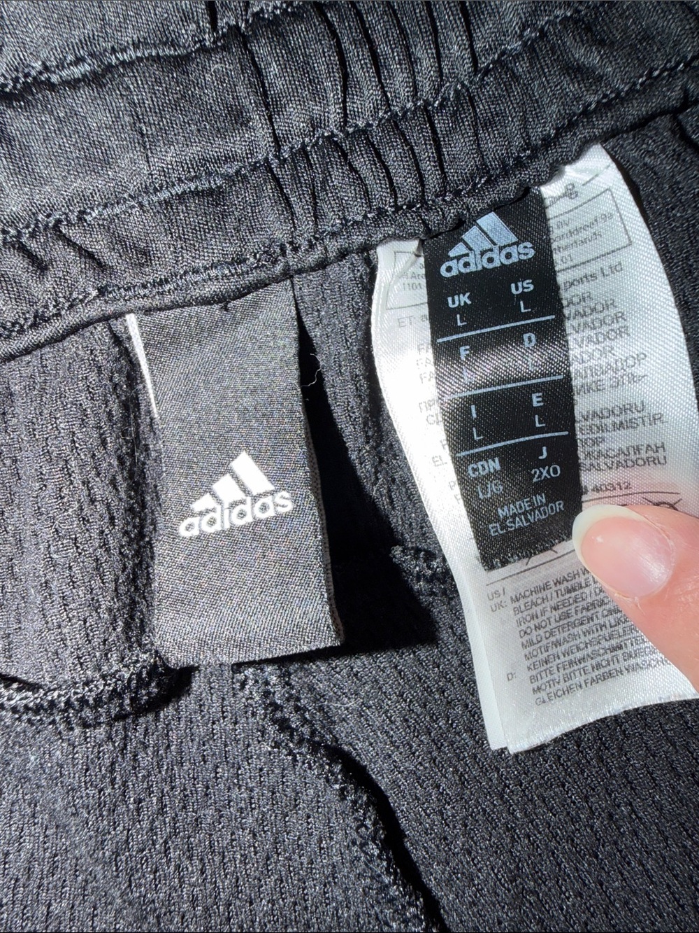 Adidas Men’s Climawarm Training Pants Straight Leg Black White Logo Sweatpants - Picture 7 of 10